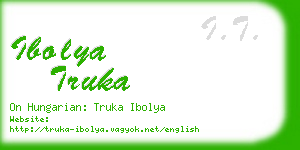 ibolya truka business card